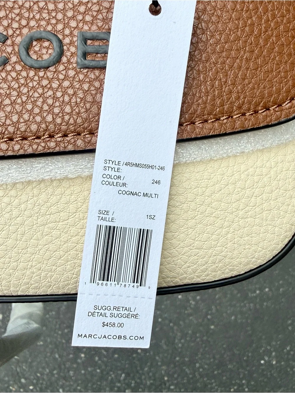 Marc Jacobs “the bold” the saddle Pebbled Leather Crossbody